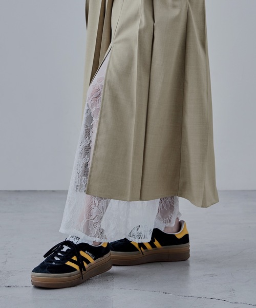 「etoll.」 プリーツスカート FREE チャコール レディース_画像9