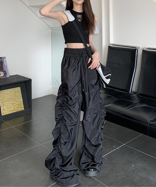 「ROOPTOKYO」 「chick」イージーパンツ S ブラック レディース_画像3