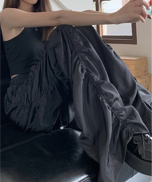 「ROOPTOKYO」 「chick」イージーパンツ S ブラック レディース_画像4