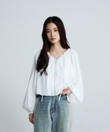 ブラウス シャツ マルチWコードバルーンブラウ...の詳細画像3
