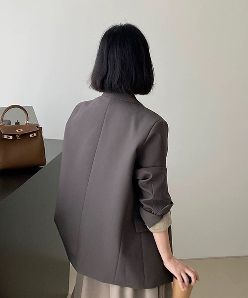 「BANICO」 ジャケット SMALL ダークグレー レディース_画像4