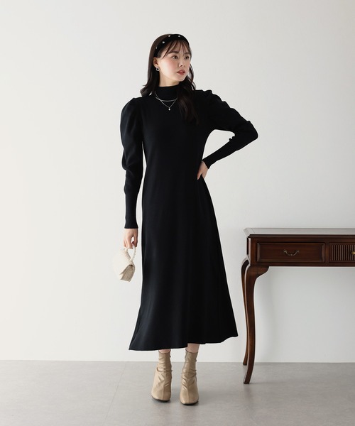 「BLUEEAST」 長袖ワンピース MEDIUM グレー レディース_画像5