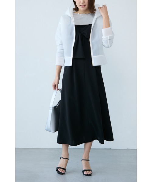 「M.deux」 キャミソールワンピース MEDIUM ブラック レディース_画像2