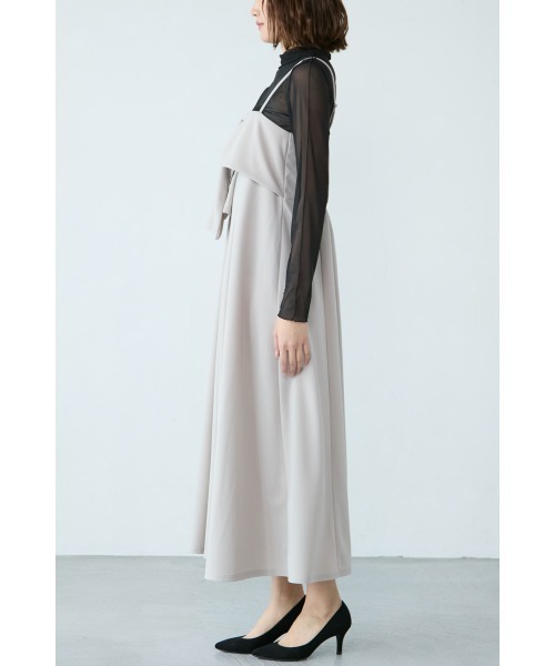 「M.deux」 キャミソールワンピース MEDIUM ブラック レディース_画像4
