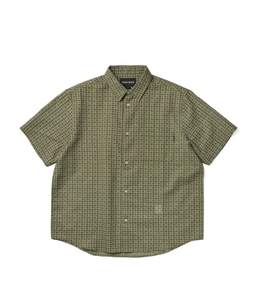 YESEYESEE（イエスアイシー） シャツ Y.E.S Font Plaid Half Shirt