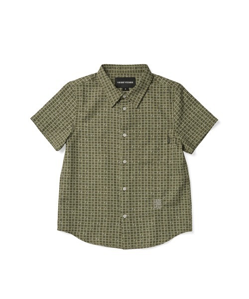 YESEYESEE（イエスアイシー） シャツ Y.E.S Font Plaid Half Shirt