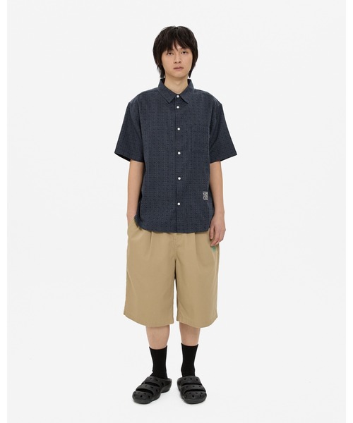 YESEYESEE（イエスアイシー） シャツ Y.E.S Font Plaid Half Shirt