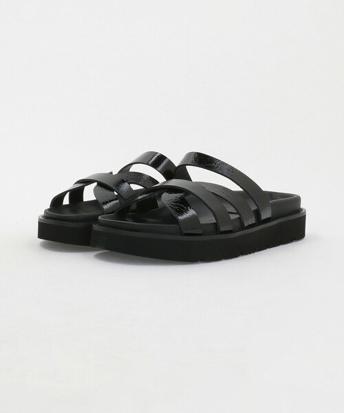 FABIO RUSCONI レディース SD FLAT サンダル RUSCONI（ファビオルスコーニ） FABIO 紺 38 メッシュフラットサンダル ポインテッドトゥ 靴