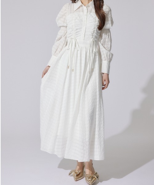 「rienda」 シャツワンピース SMALL グレー レディース_画像2