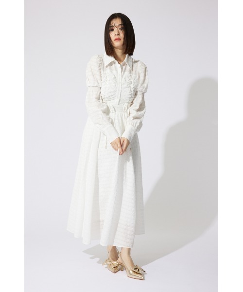 「rienda」 シャツワンピース SMALL グレー レディース_画像6