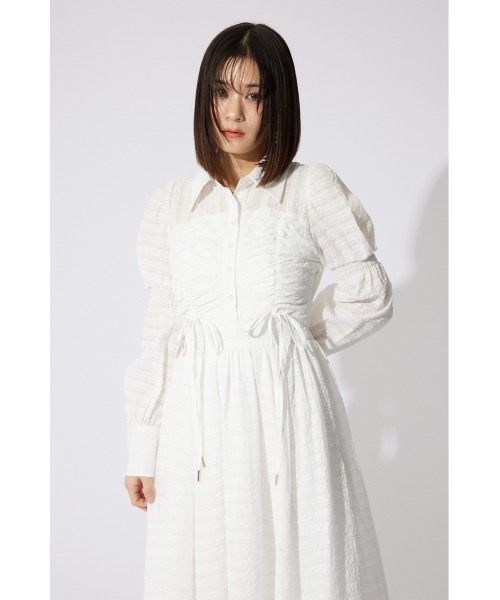 「rienda」 シャツワンピース SMALL グレー レディース_画像7