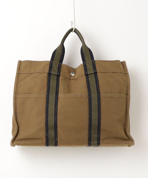 エルメスHERMES フールトゥMM トートバッグ　カーキツートン HERMES（エルメス） フールトゥMM ハンドバッグ - グリーン レディース