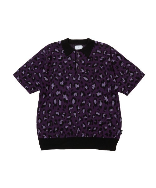 「FTW」 半袖ニット LARGE パープル メンズ_画像6