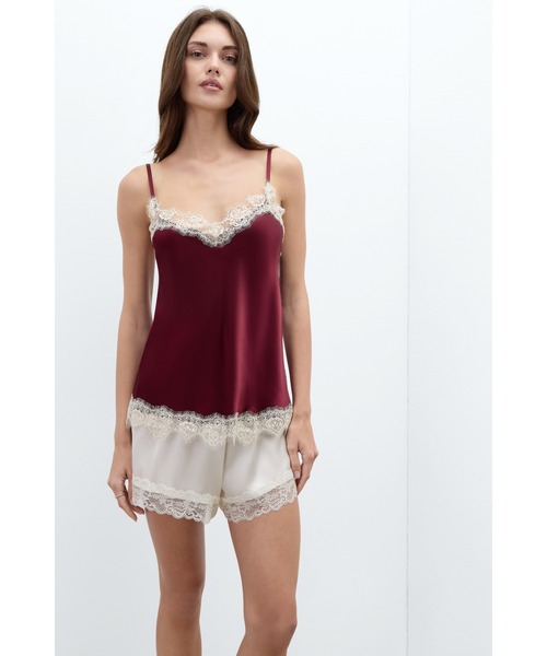 Intimissimi（インティミッシミ） キャミソール コントラスト シルク