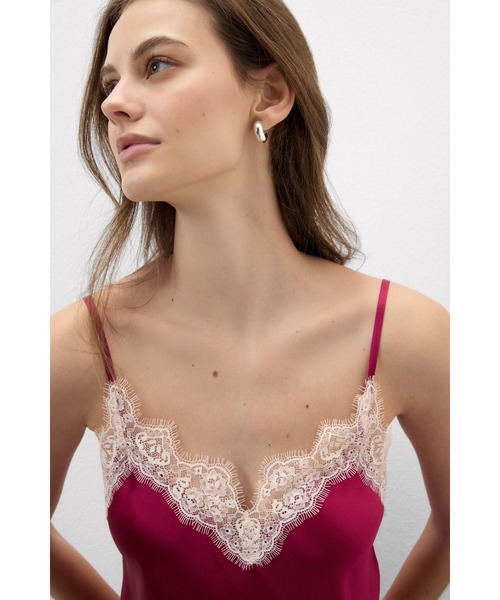 Intimissimi（インティミッシミ） キャミソール コントラスト シルク