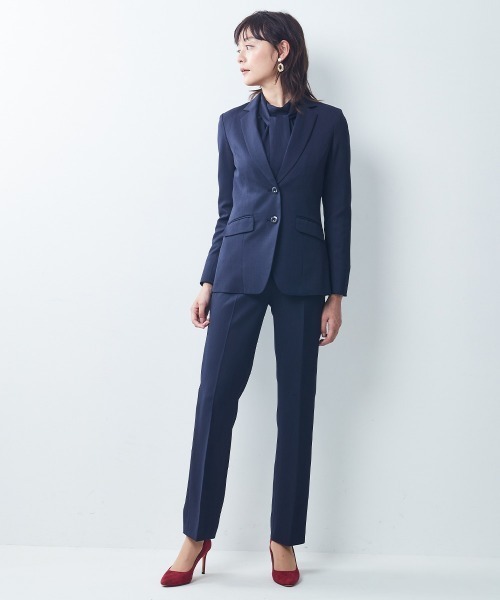 「7days Life Styling」 パンツスーツ M グレイッシュベージュ レディース_画像3