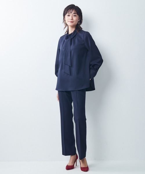 「7days Life Styling」 パンツスーツ M グレイッシュベージュ レディース_画像4