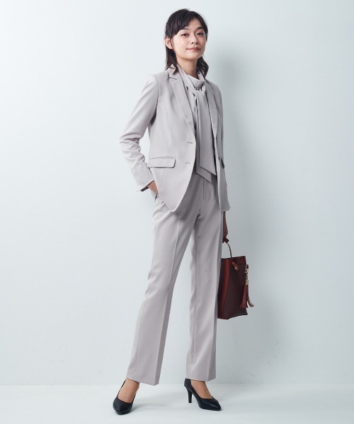 「7days Life Styling」 パンツスーツ M グレイッシュベージュ レディース_画像7