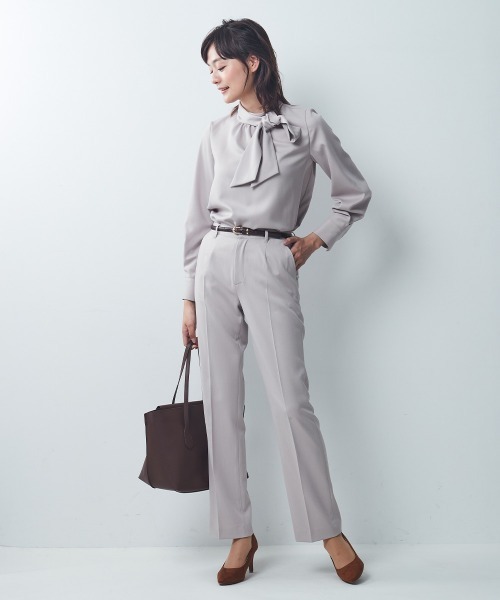 「7days Life Styling」 パンツスーツ M グレイッシュベージュ レディース_画像8