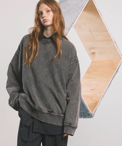 「MAISON SPECIAL」 スウェットカットソー 0 レッド レディース_画像4