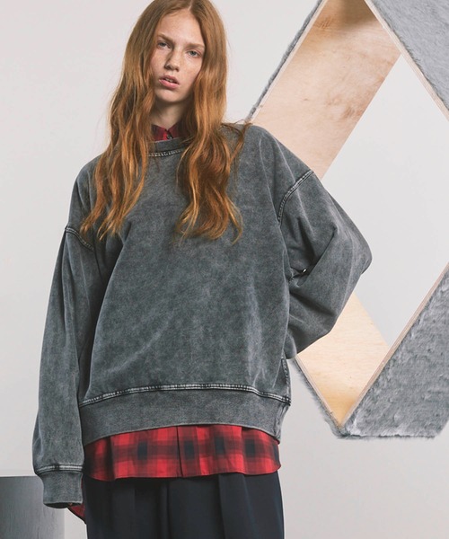 「MAISON SPECIAL」 スウェットカットソー 0 レッド レディース_画像5