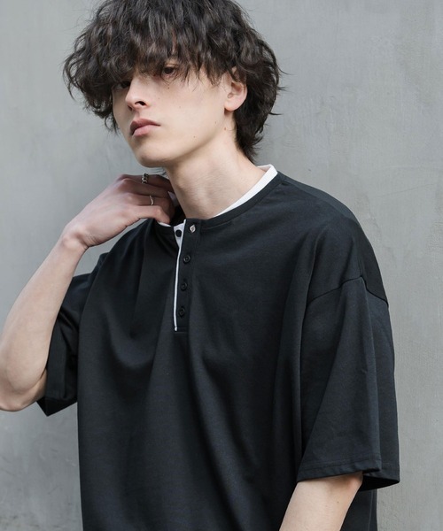 Rocky Monroe（ロッキーモンロー） ヘンリーネック tシャツ オーバー