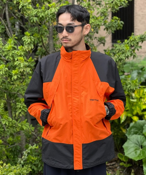 【Marmot】オレンジ ナイロンジャケット　Lサイズ　シェルジャケット Marmot（マーモット） ナイロンジャケット 「Marmot」80's Truck