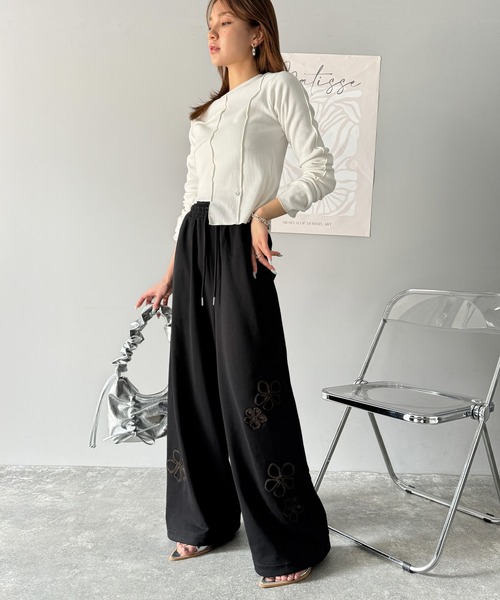 「classicalelf」 スウェットパンツ MEDIUM ブラック レディース_画像2