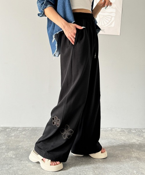 「classicalelf」 スウェットパンツ MEDIUM ブラック レディース_画像6