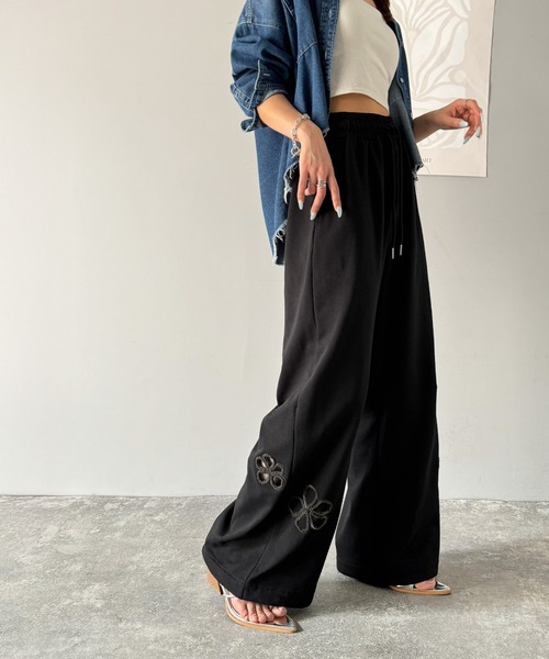 「classicalelf」 スウェットパンツ MEDIUM ブラック レディース_画像7