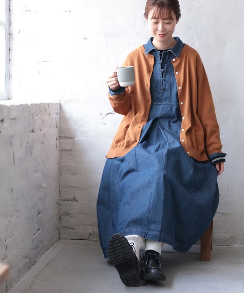 LLサイズ レディース服 コーデ売り まとめ売り 新品タグ付き カーディガン soulberry（ソウルベリー） ニットカーディガン LL ダークオレンジ