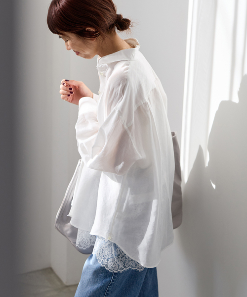 IENA（イエナ） ブラウス シャツ 「追加」ラミーリヨセル2wayシャツ