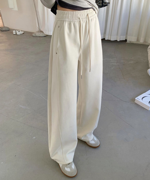 DAY CLOSET ワイドパンツ スウェットパンツ ジャージ 「ゴム＆紐調節可