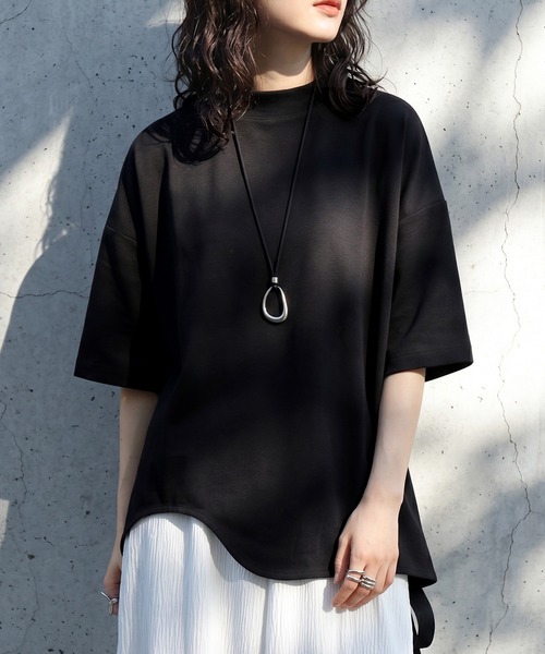 antiqua（アンティカ） tシャツ モックネック カットソー レディース