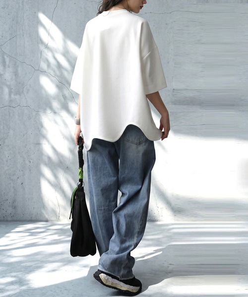 antiqua（アンティカ） tシャツ モックネック カットソー レディース