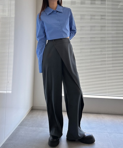 「solleim」 スラックス M ブラック レディース_画像4
