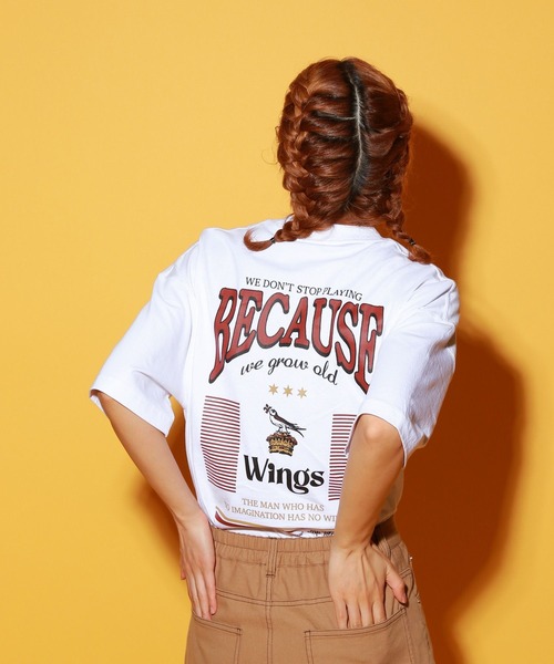 「PBLIM」 半袖Tシャツ LARGE オフホワイト レディース_画像3