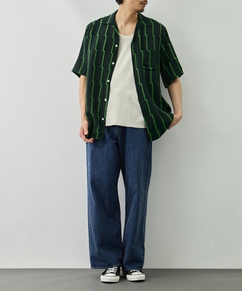 アロハシャツ シャツ 「NIPOALOHA/二ポアロハ」RAYON SHORT SLEEVE ALOHA SHIRT メンズの画像