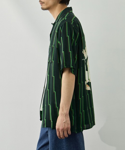 アロハシャツ シャツ 「NIPOALOHA/二ポアロハ」RAYON SHORT SLEEVE ALOHA SHIRT メンズの画像