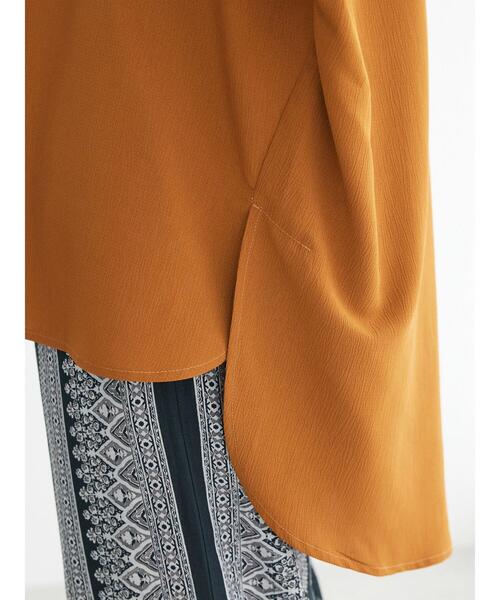 「CRAFT STANDARD BOUTIQUE」 7分袖ブラウス FREE ブルー レディース_画像2