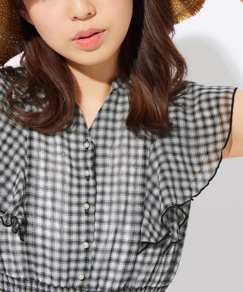 「alotta」 ノースリーブワンピース X-LARGE ブラック レディース_画像9