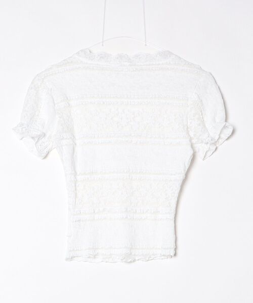 gossip!ロサンゼルス tシャツ Y2K 総レース Vネックレースタンクトップ