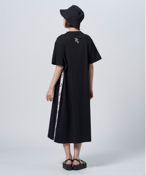 「FILA」 半袖ワンピース L ベージュ レディース_画像5