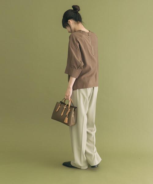 「ITEMS URBANRESEARCH」 半袖ブラウス FREE オフホワイト レディース_画像6