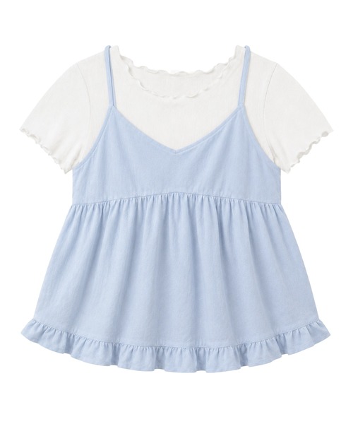 DAY CLOSET キャミソール 「2WAYバッククロス/セットアップ」ペプラム