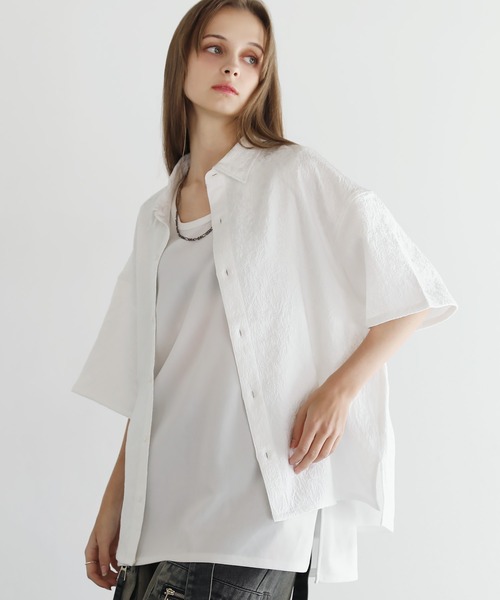 「LILL」 半袖シャツ L ブルー レディース_画像3