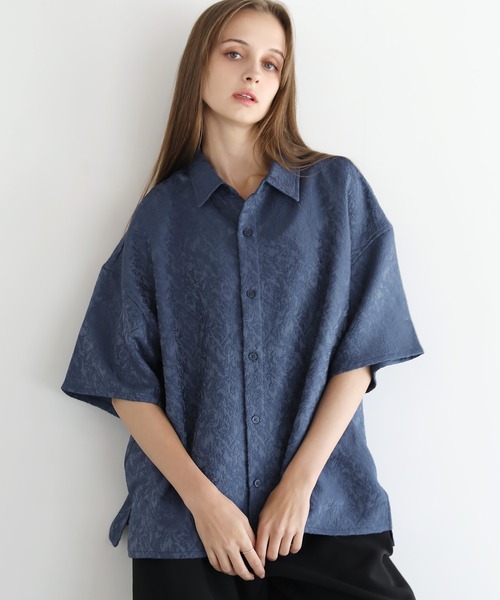 「LILL」 半袖シャツ L ブルー レディース_画像5