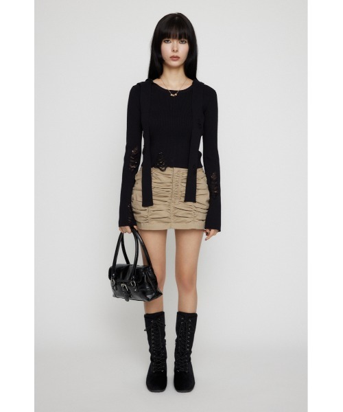 「LAGUA GEM」 キュロット X-SMALL ベージュ レディース_画像2