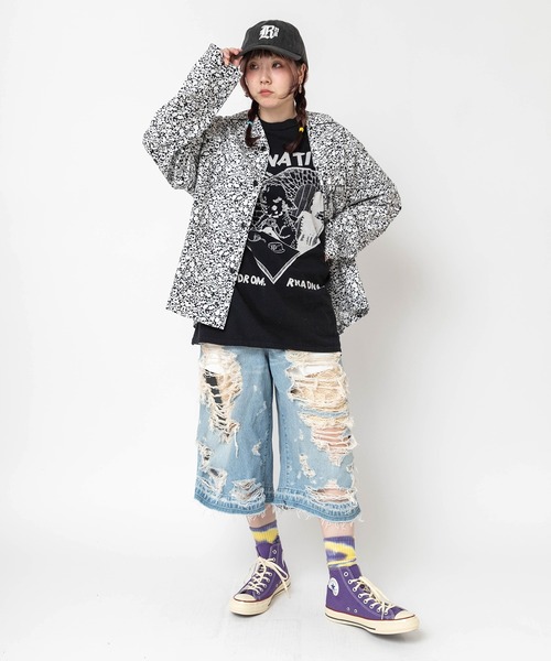 「RNA」 デニムパンツ MEDIUM ブラック レディース_画像9