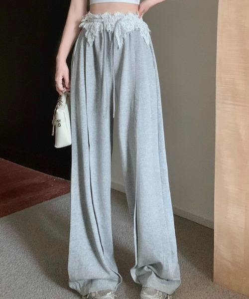 「LADY LIKE」 スウェットパンツ M グレー レディース_画像4